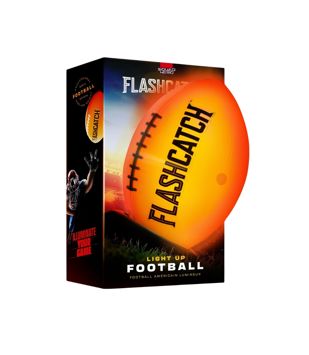 Light Up Football - Glow in the Dark Ball - NO 6